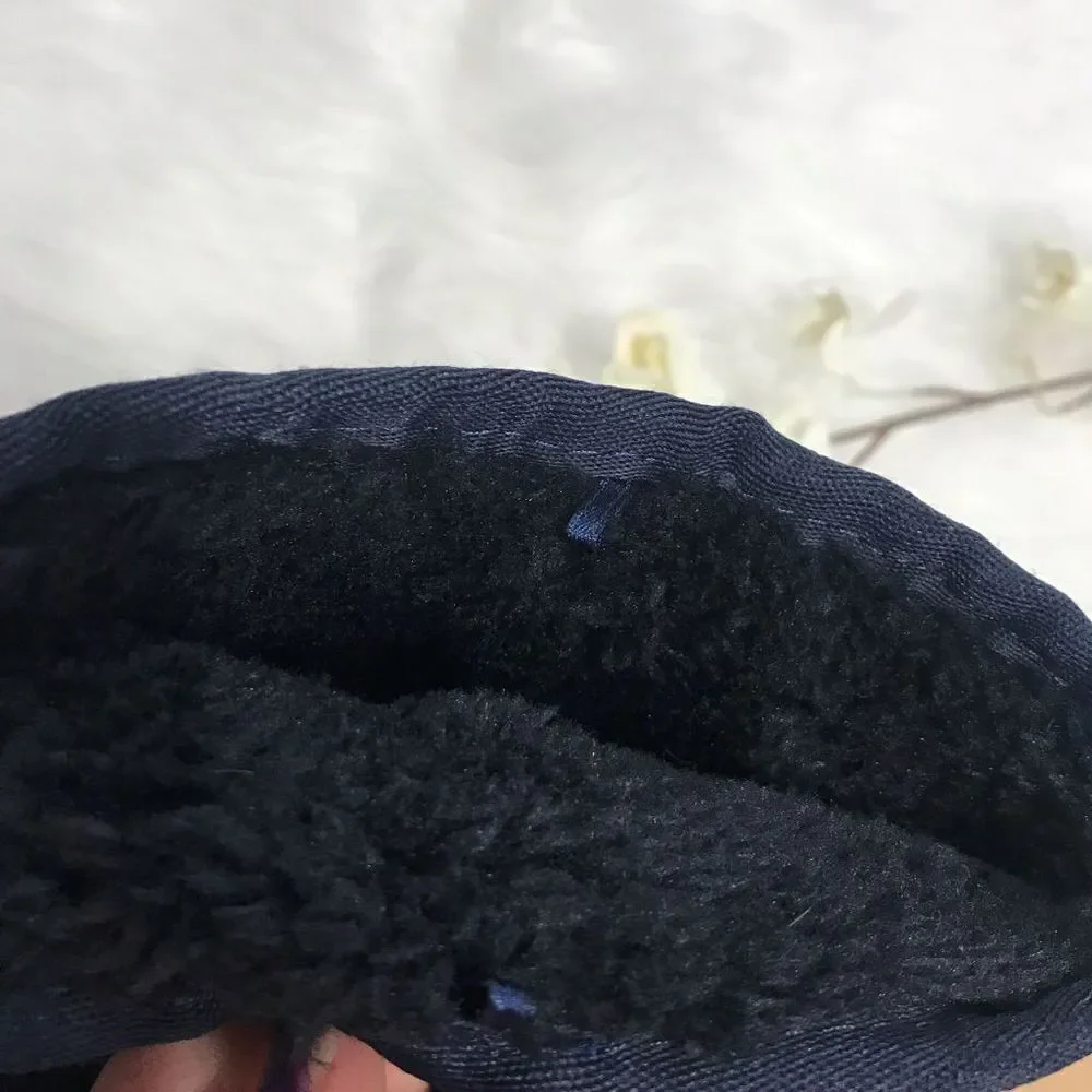 Suede Leather Winter Blue Boots‎ Size 6